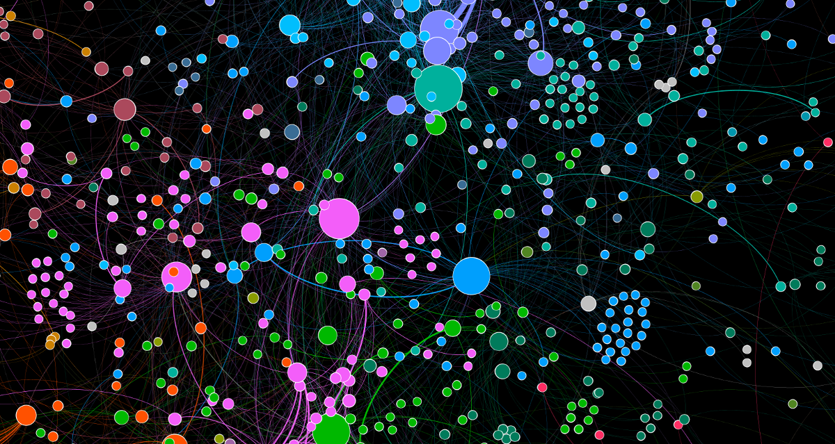 Grafik mit Techologienetzwerk